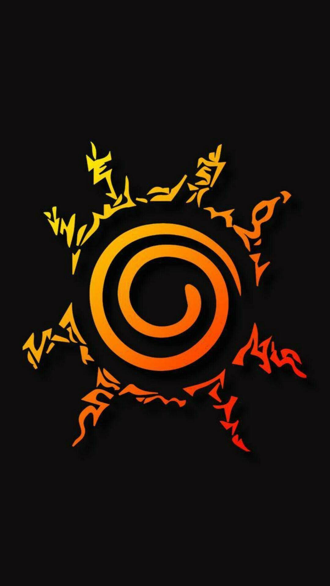 Sun Seal Naruto Phone Wallpaper