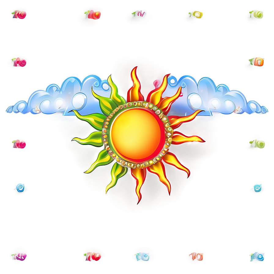 Sun Transparent Decoration Png 05252024 PNG