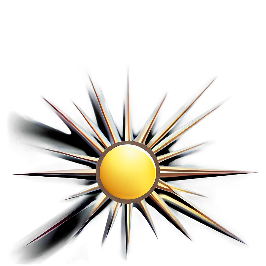 Sun With Rays Transparent Png 05252024 PNG