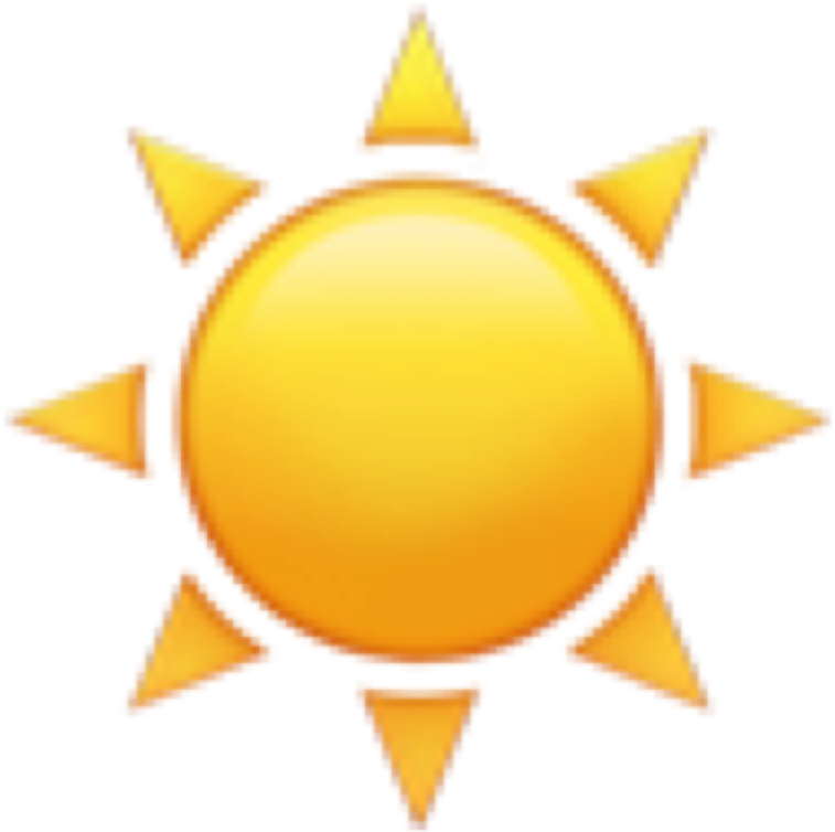 Sun_ Emoji_ Glowing PNG