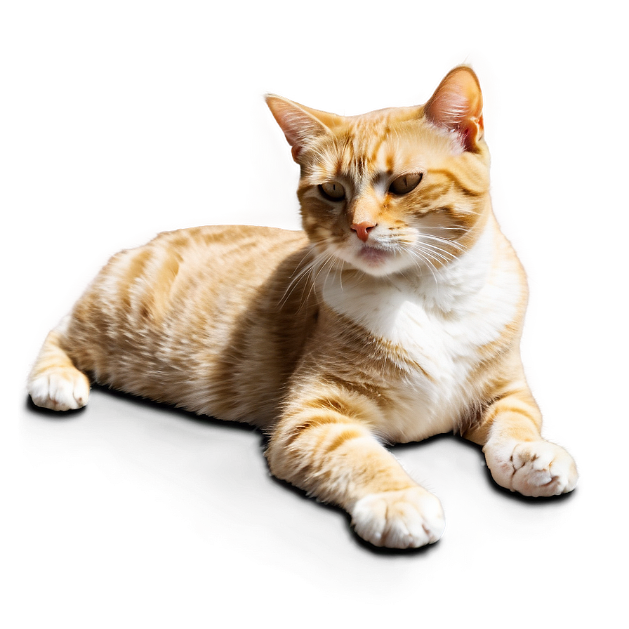 Sunbathing Cat Meme Png Cme19 PNG