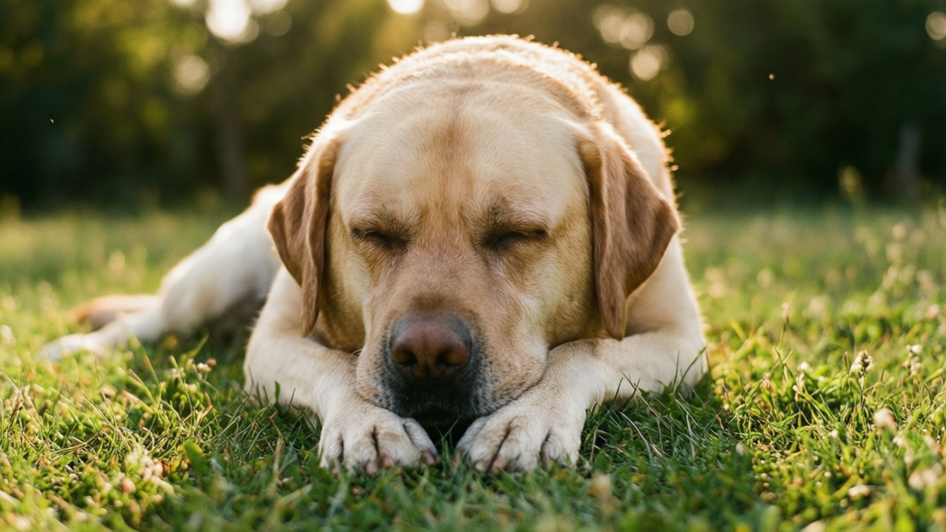 Solbadende gul labrador Wallpapers