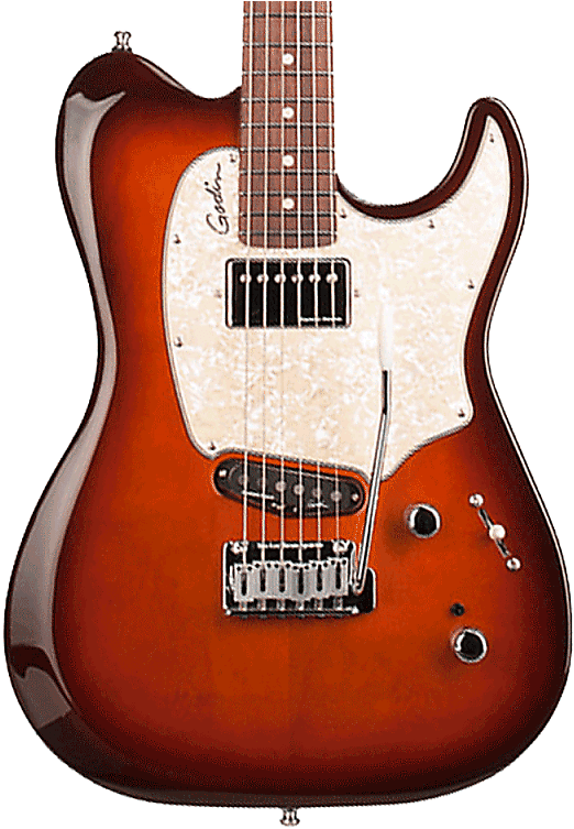 Sunburst Electric Guitar PNG