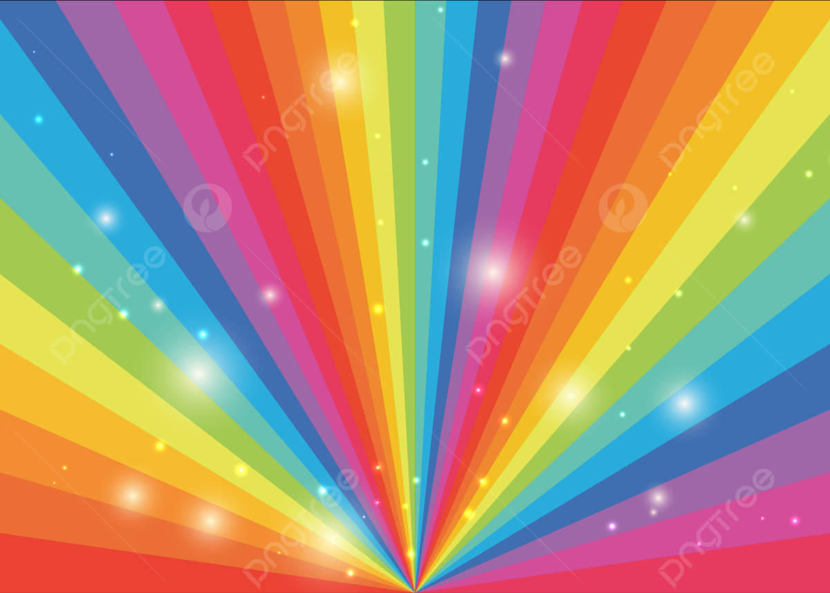 Sunburst Rainbow Background Wallpaper