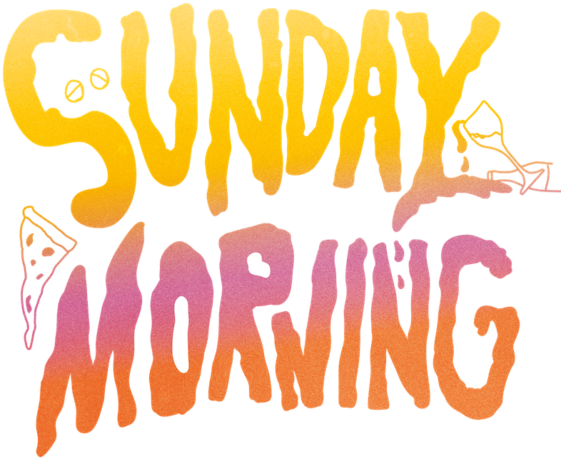 Sunday Morning Text Artwork PNG