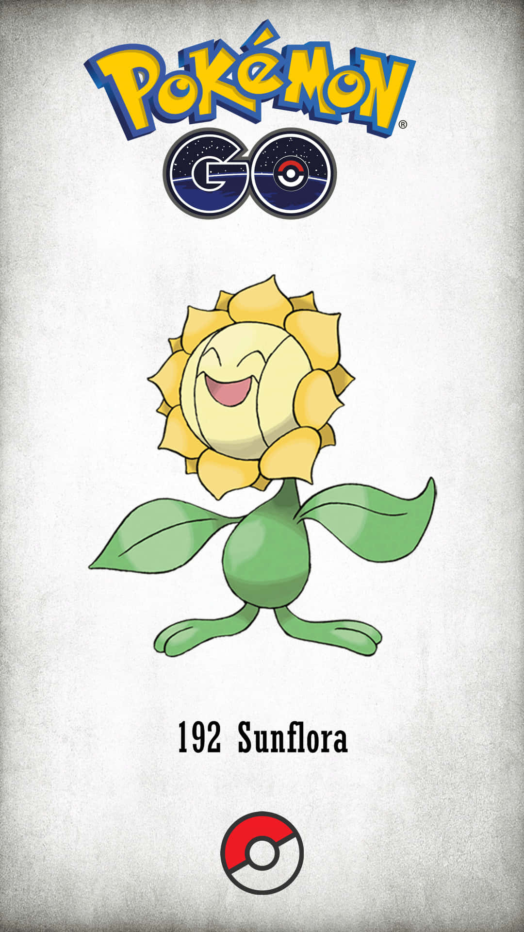 Sunflora i Pokémon Go dristigt og sjovt mønster Wallpaper