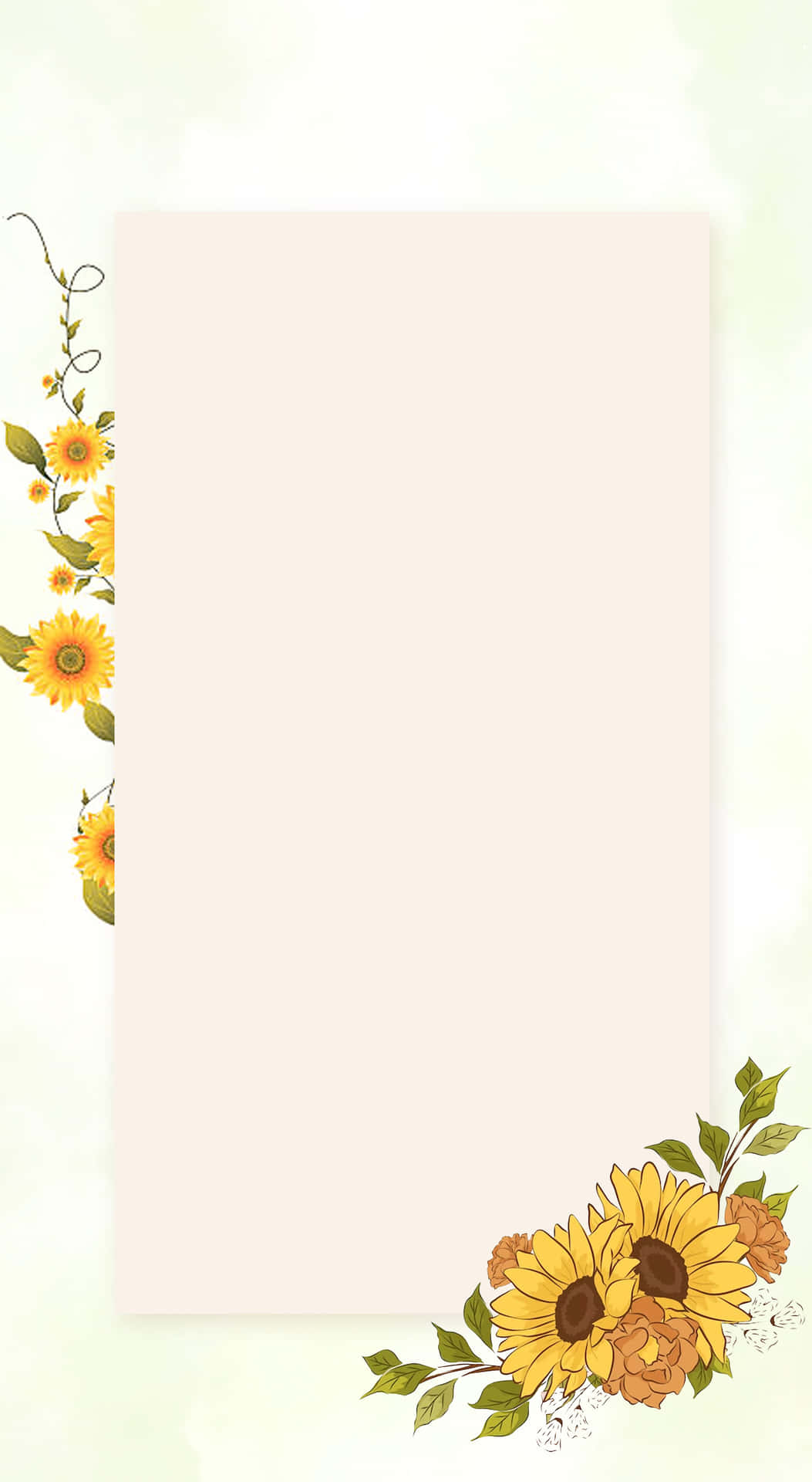 Sunflower 2106 X 3840 Background