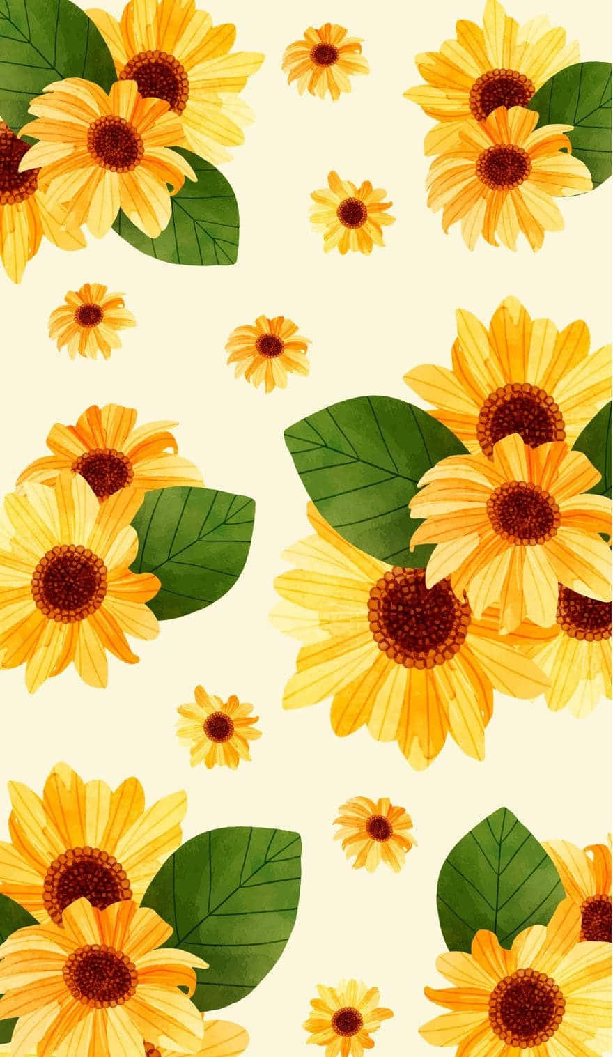 Embrace the beauty of a sunflower with this aesthetically pleasing iPhone wallpaper. Wallpaper