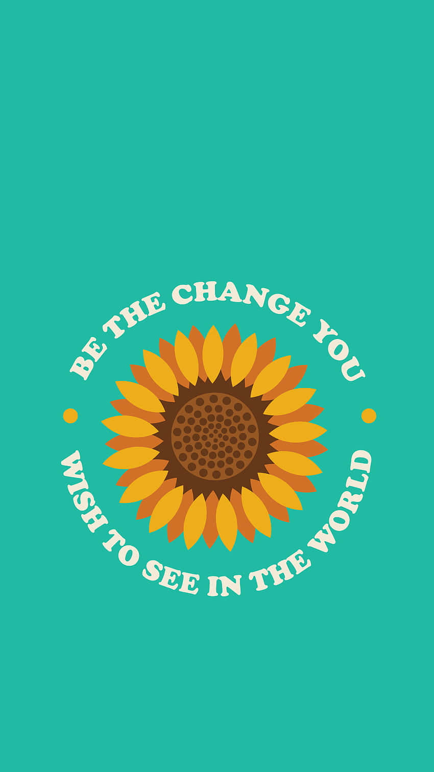 Erhellensie Ihren Tag Mit Einer Sonnenblumen-ästhetik Auf Ihrem Iphone. Wallpaper