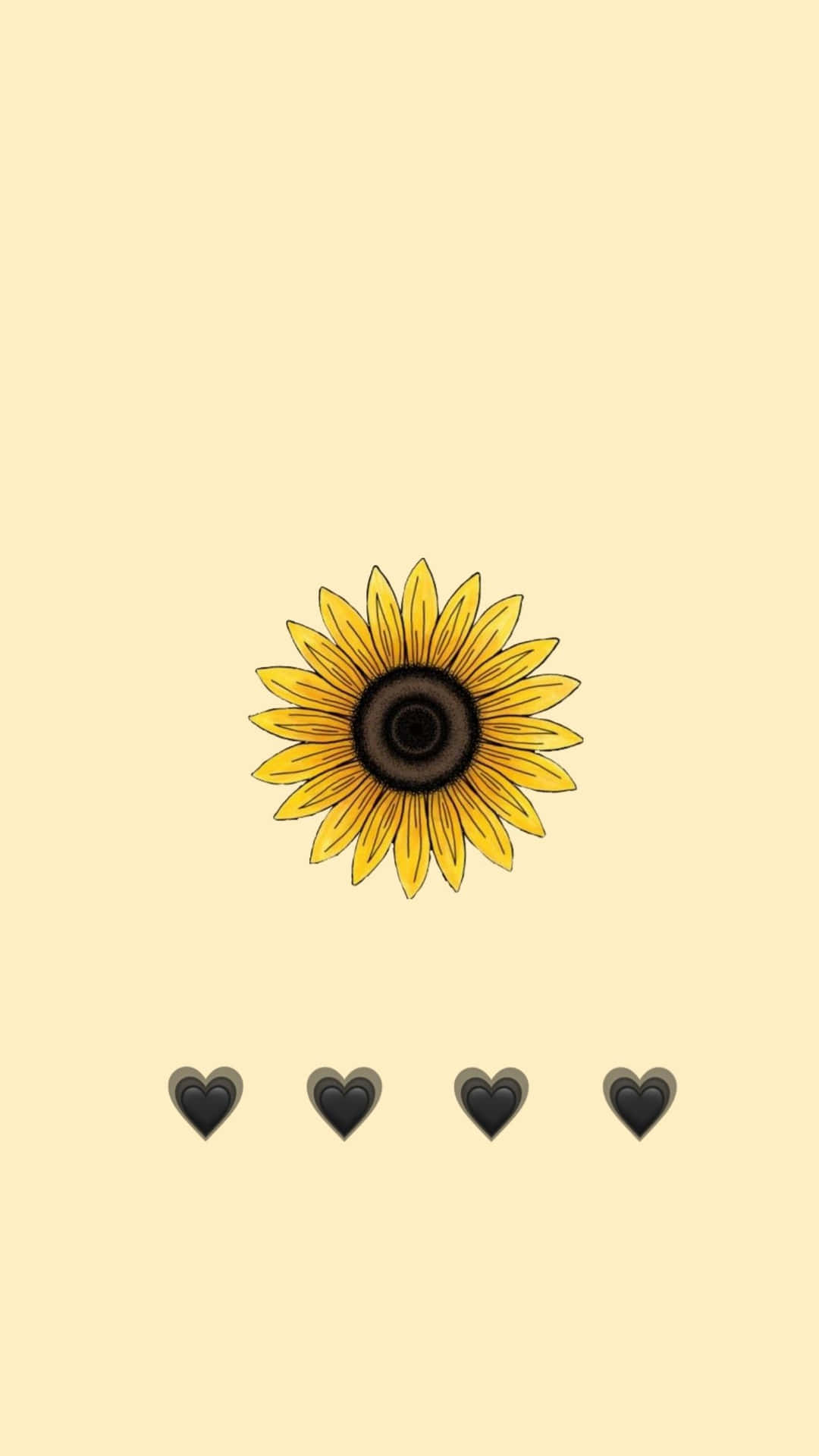 Genießensie Die Schönheit Der Sonnenblumen Mit Diesem Ästhetischen Iphone-hintergrundbild. Wallpaper