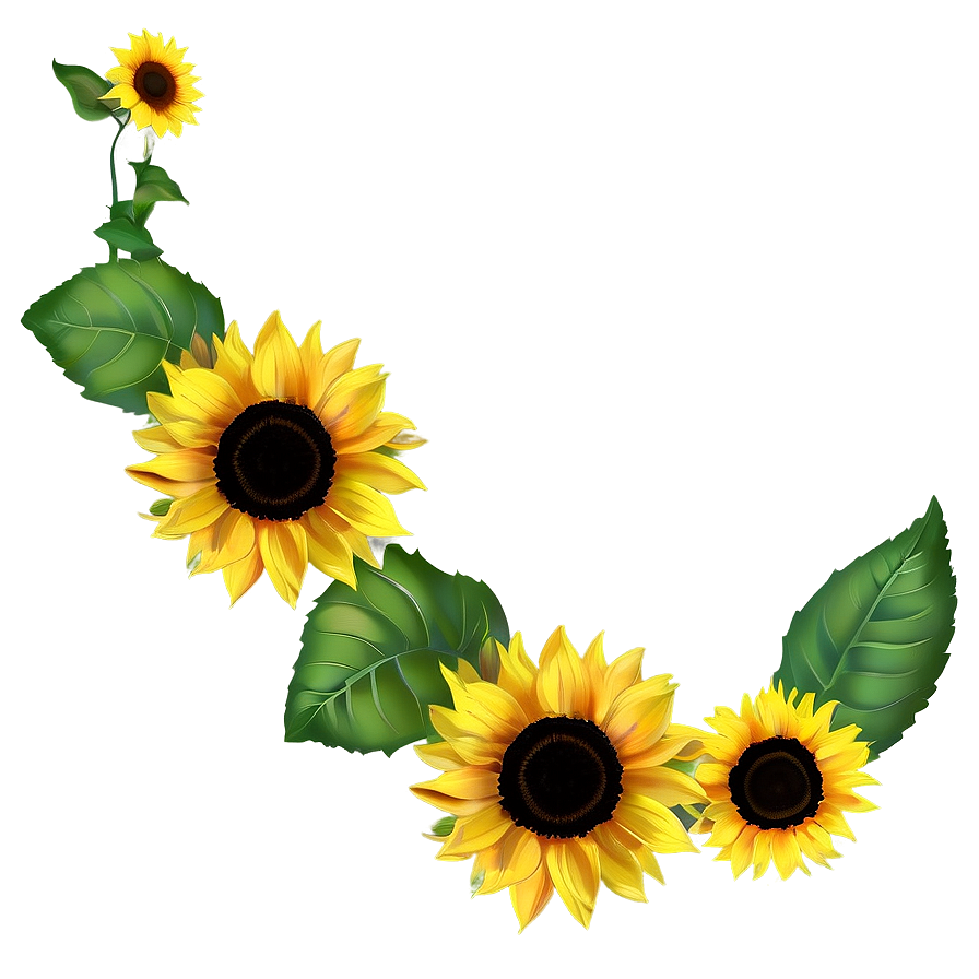 Download Sunflower Banner Png Ouk | Wallpapers.com