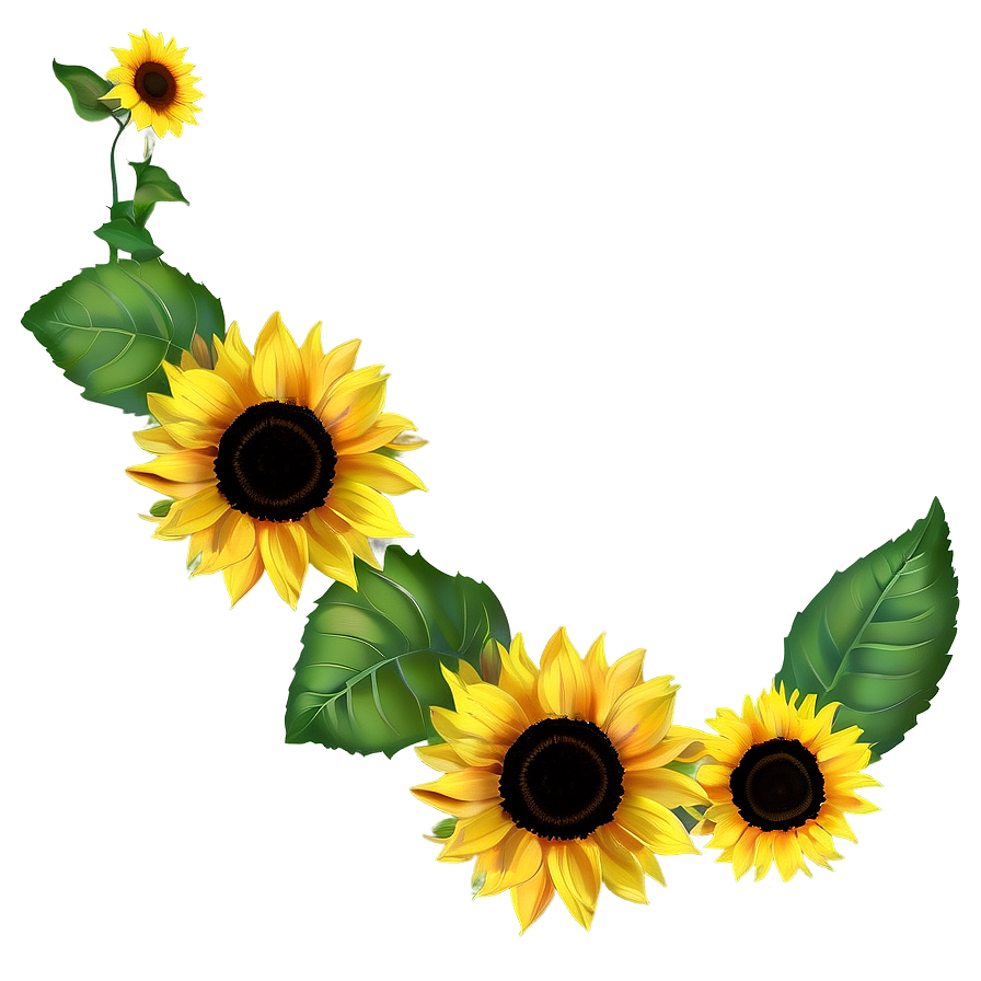 Sunflower Banner Png Ouk PNG