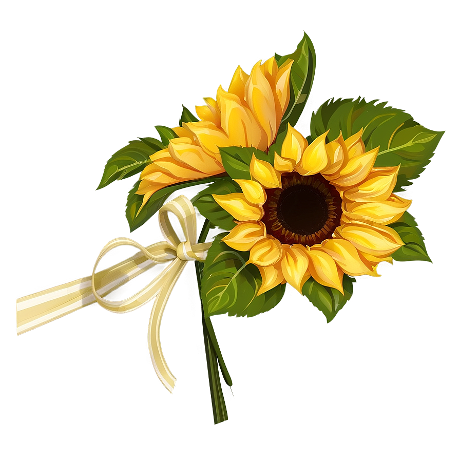 Sunflower Bouquet Transparent Png 05262024 PNG