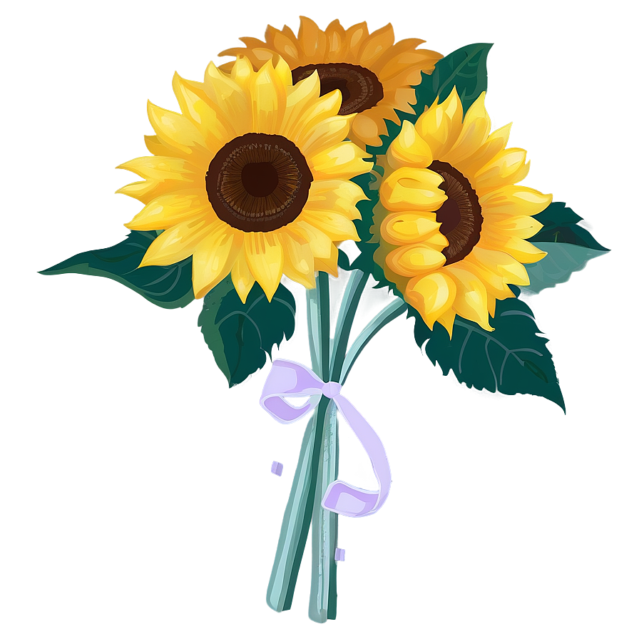 Sunflower Bouquet Transparent Png Puu87 PNG