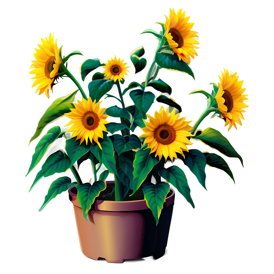 Sunflower Bush Png Mfc93 PNG