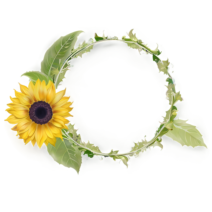 Sunflower Circle Png Mow34 PNG