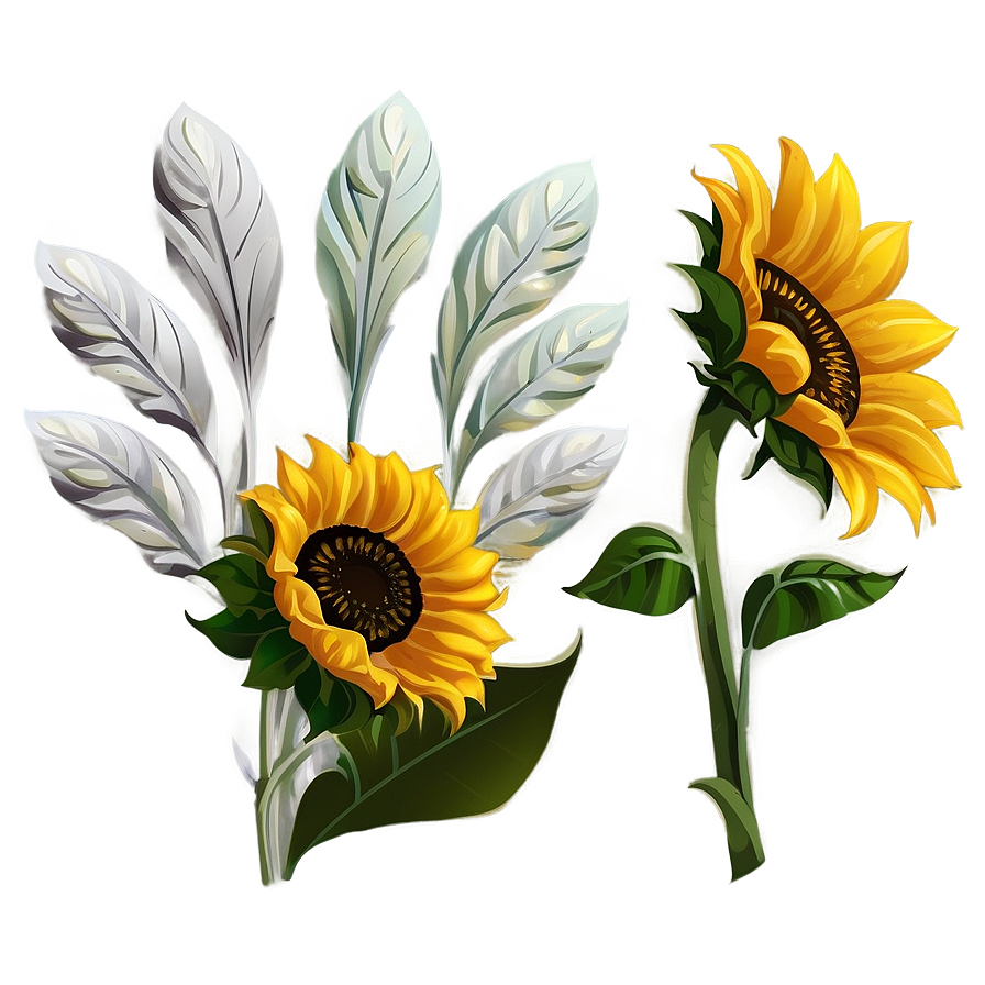 Sunflower Design Transparent Png Xve PNG