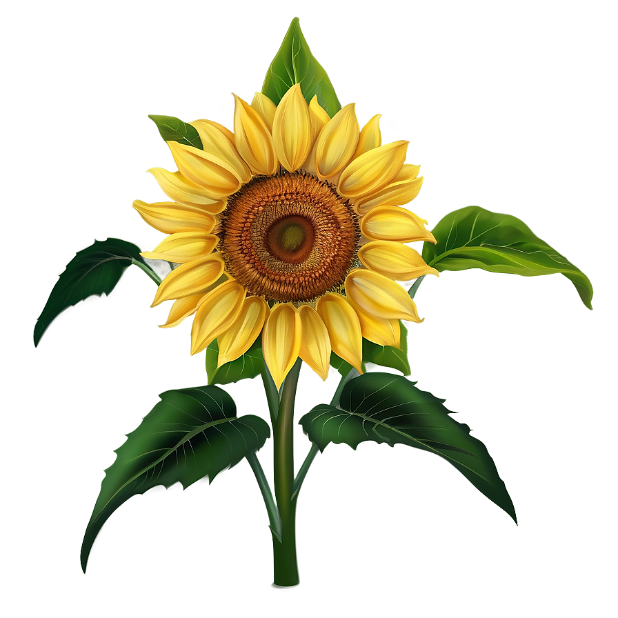 Sunflower Drawing Png 83 PNG