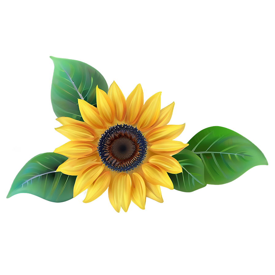 Sunflower Drawing Png Kiv PNG
