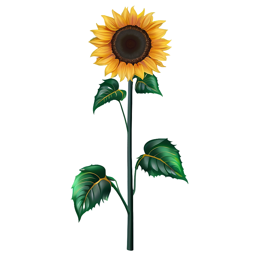 Sunflower Drawing Transparent Png Evi PNG