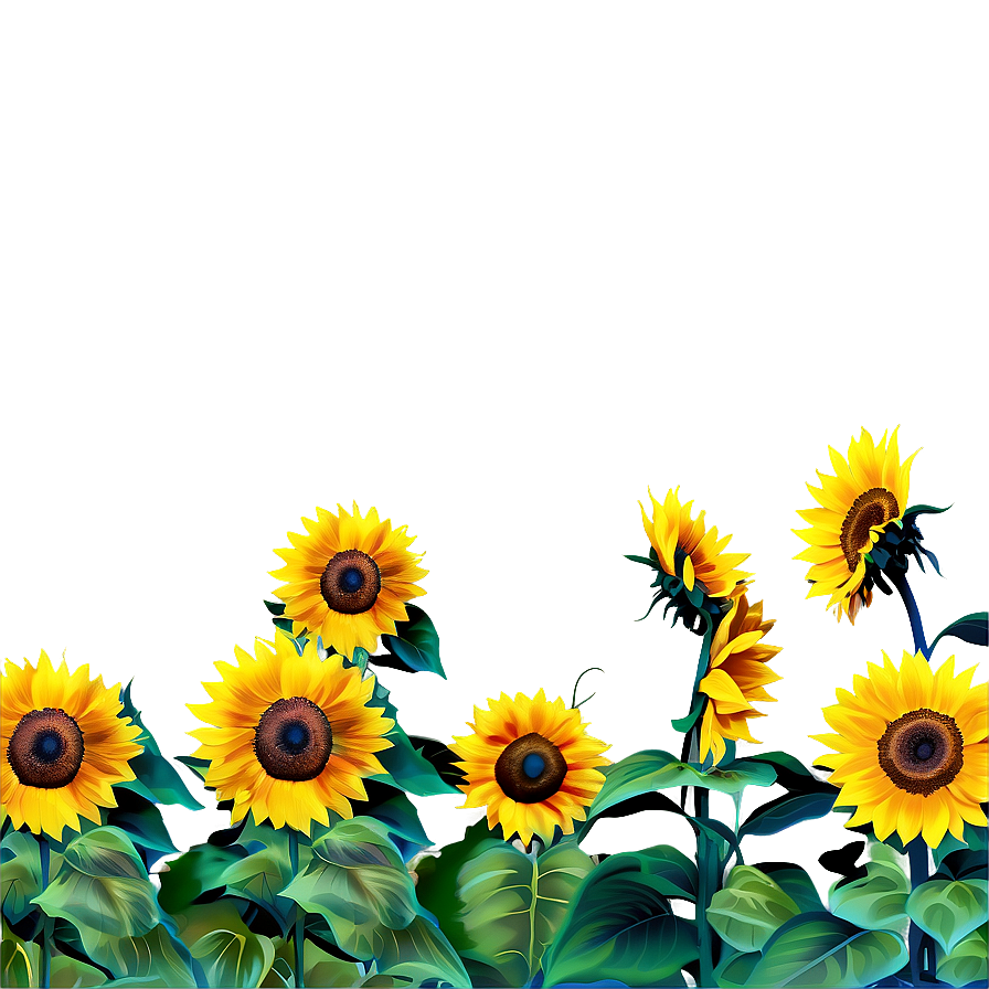 Sunflower Field Transparent Png 50 PNG