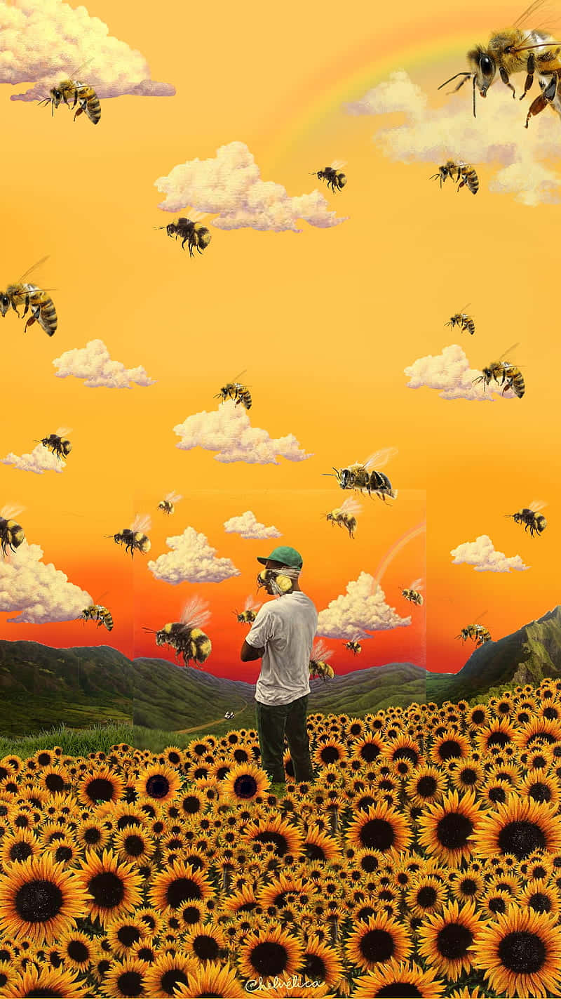 Sunflower Field Tyler The Creator PFP Wallpaper