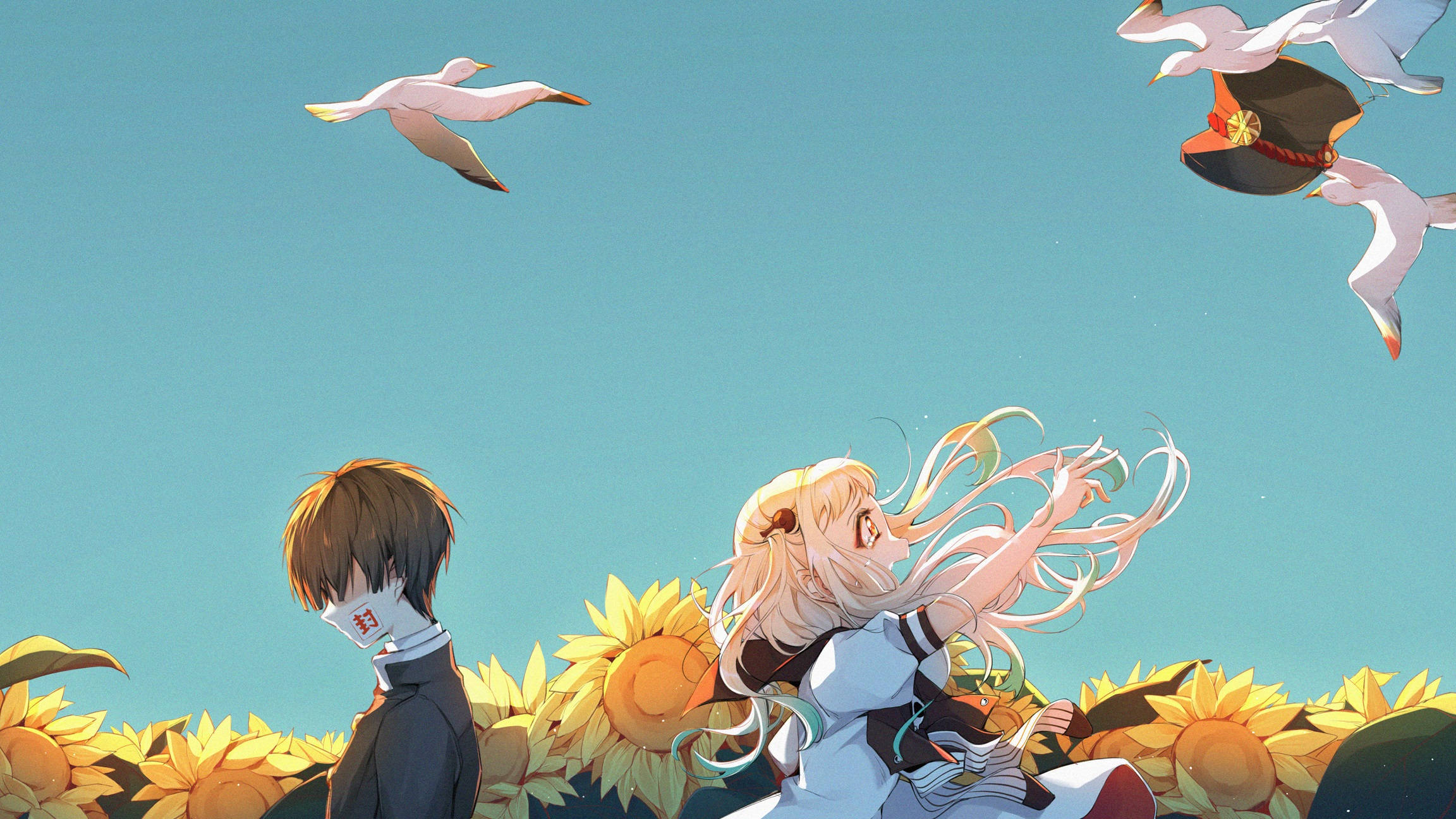 Sunflower Field Yashiro Nene Hanako-kun Background