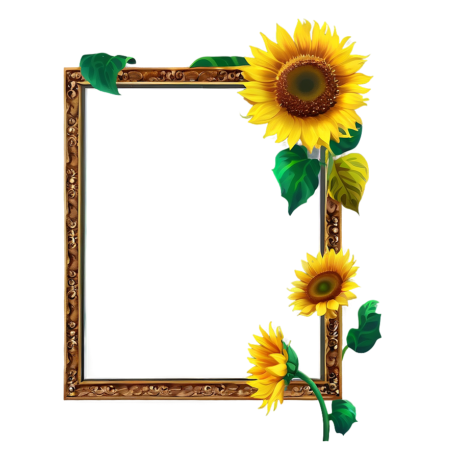 Sunflower Frame Png Bfb PNG