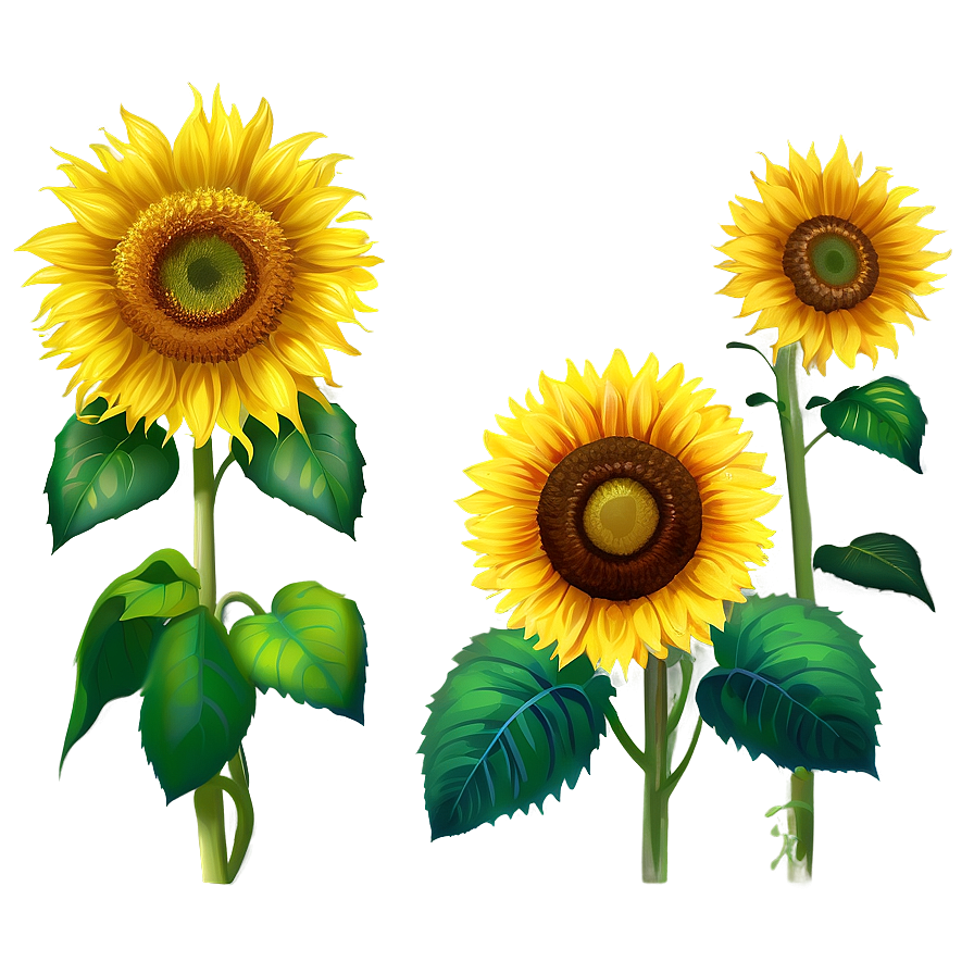 Sunflower Garden Png Uek PNG