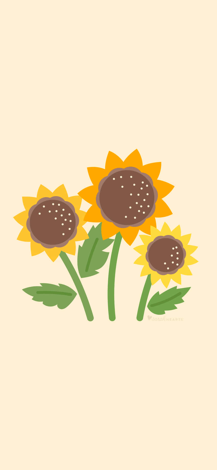 Sunflower_ Illustration_ May_ Aesthetic.jpg Wallpaper