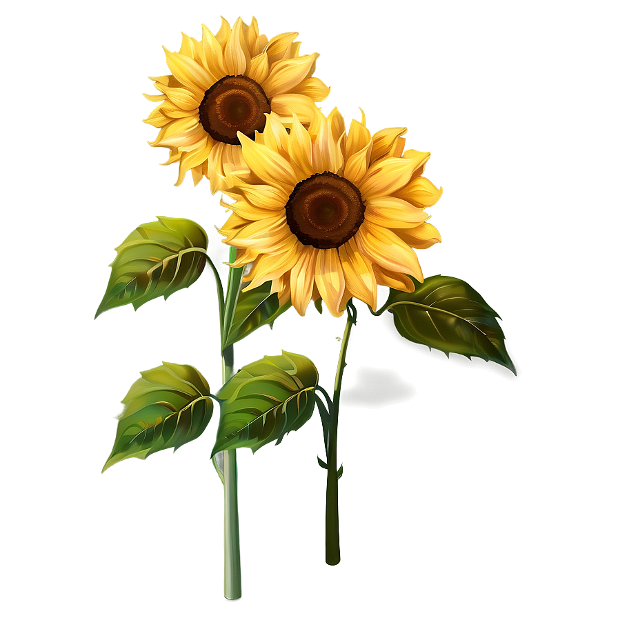 Sunflower Illustration Png 76 PNG