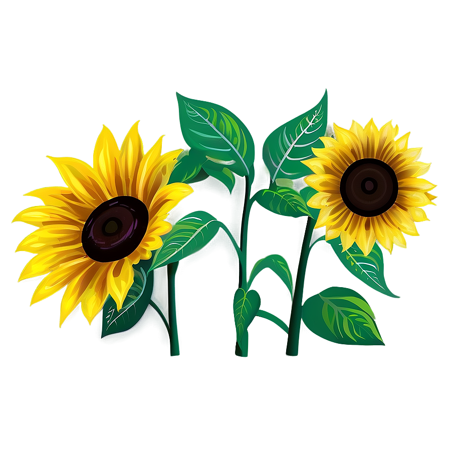Sunflower Illustration Png Wda10 PNG