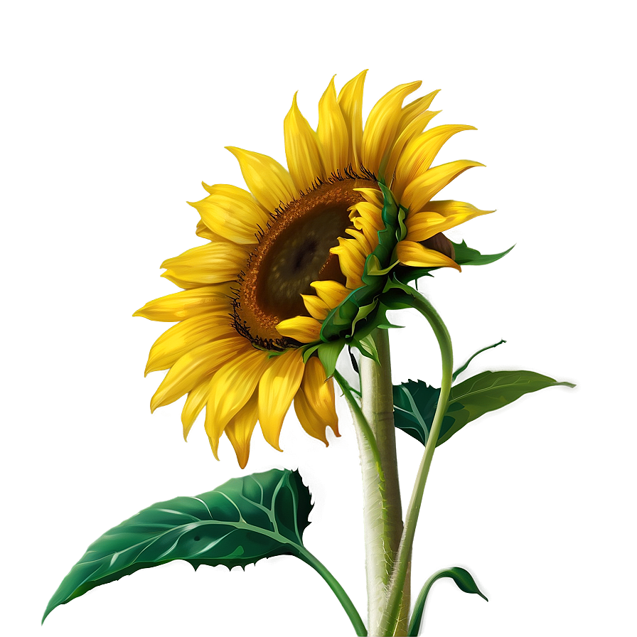 Download Sunflower In Field Png Wuq | Wallpapers.com