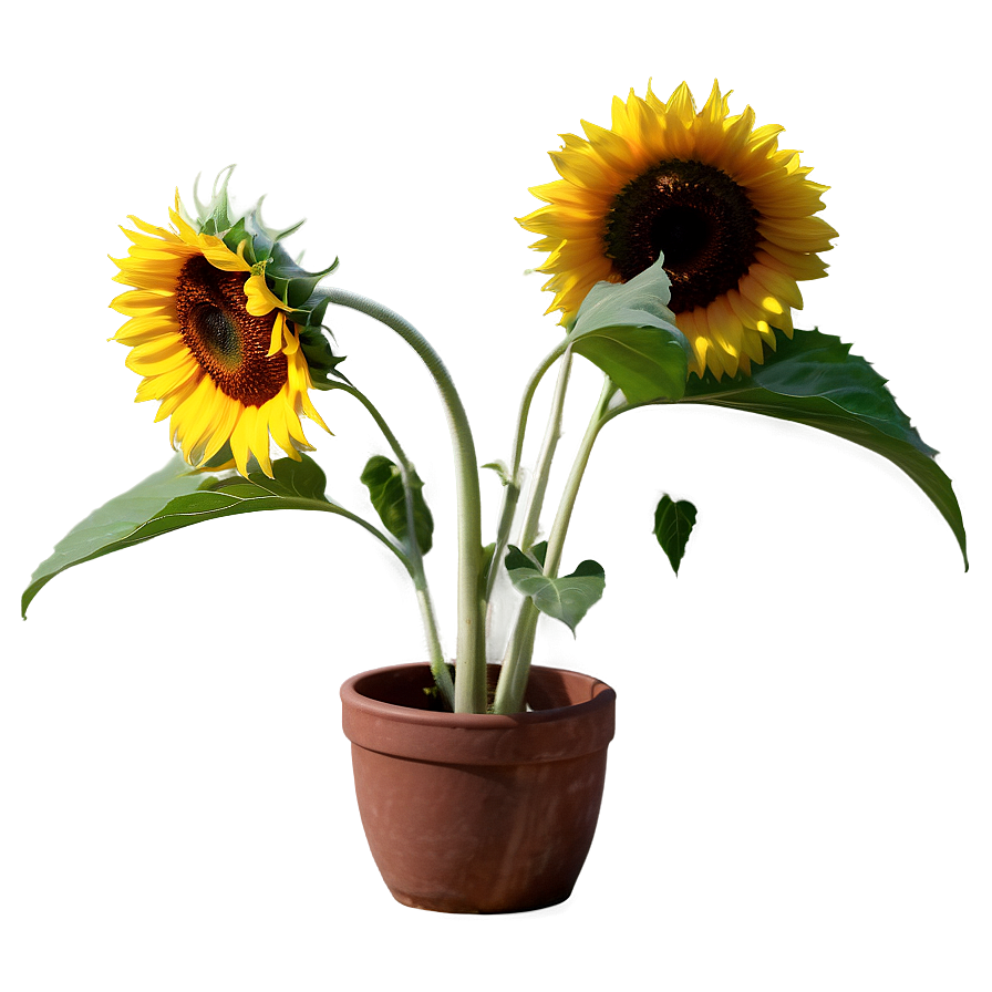 Sunflower In Pot Png 27 PNG