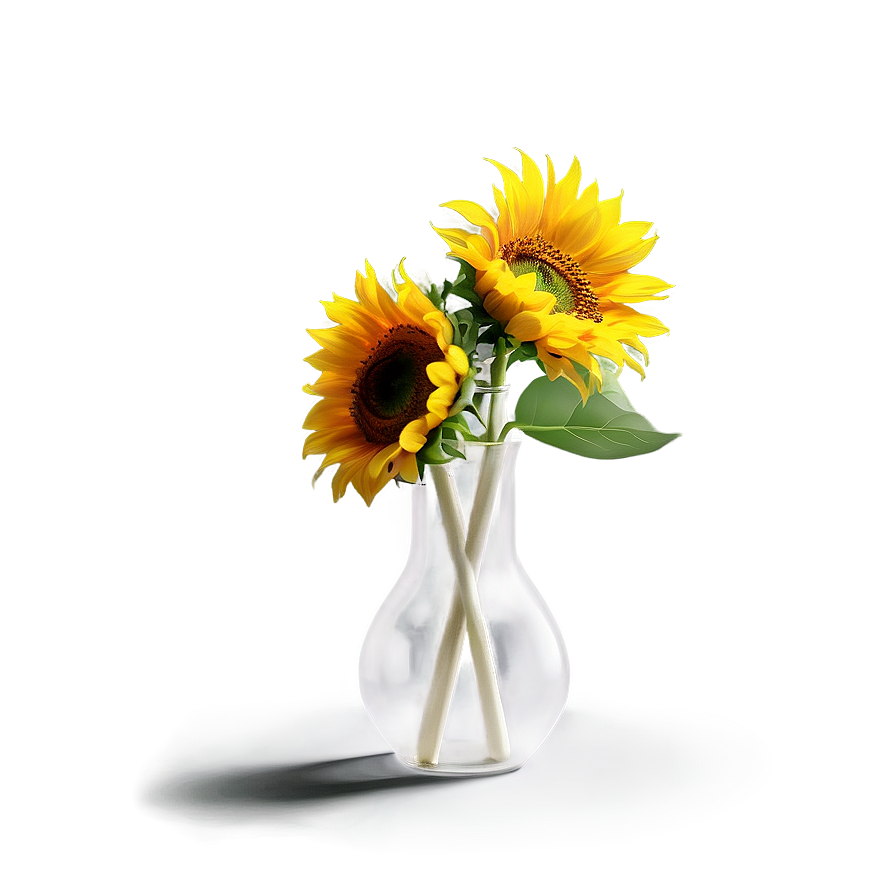 Sunflower In Vase Png Vcl PNG