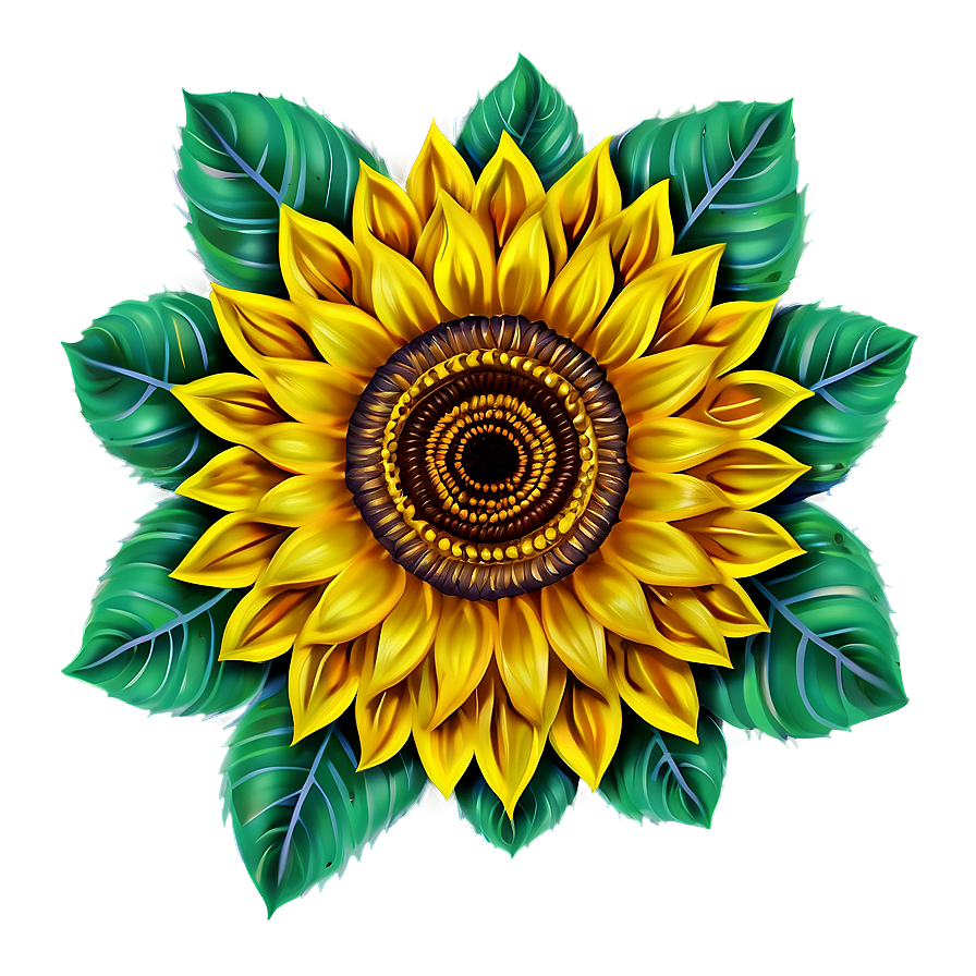 Sunflower Mandala Png 05032024 PNG