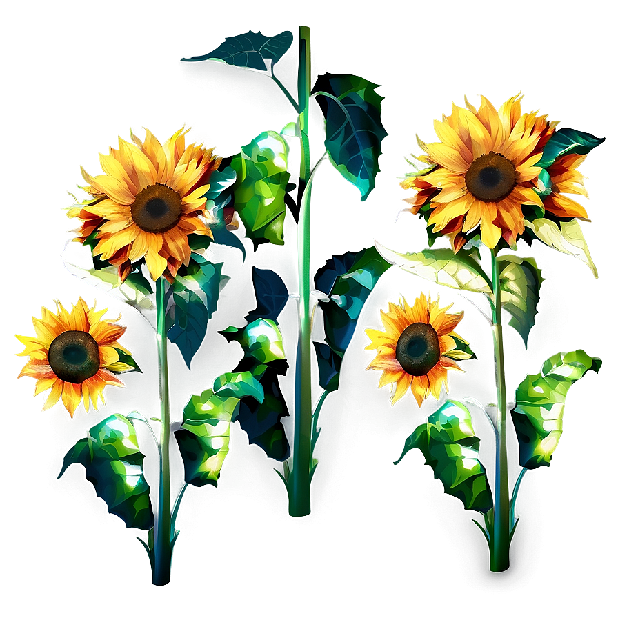 Sunflower Pattern Png 99 PNG