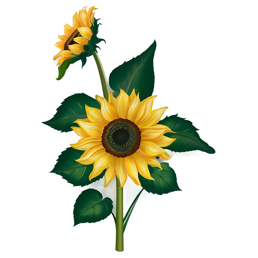 Sunflower Pattern Transparent Png Hwx PNG