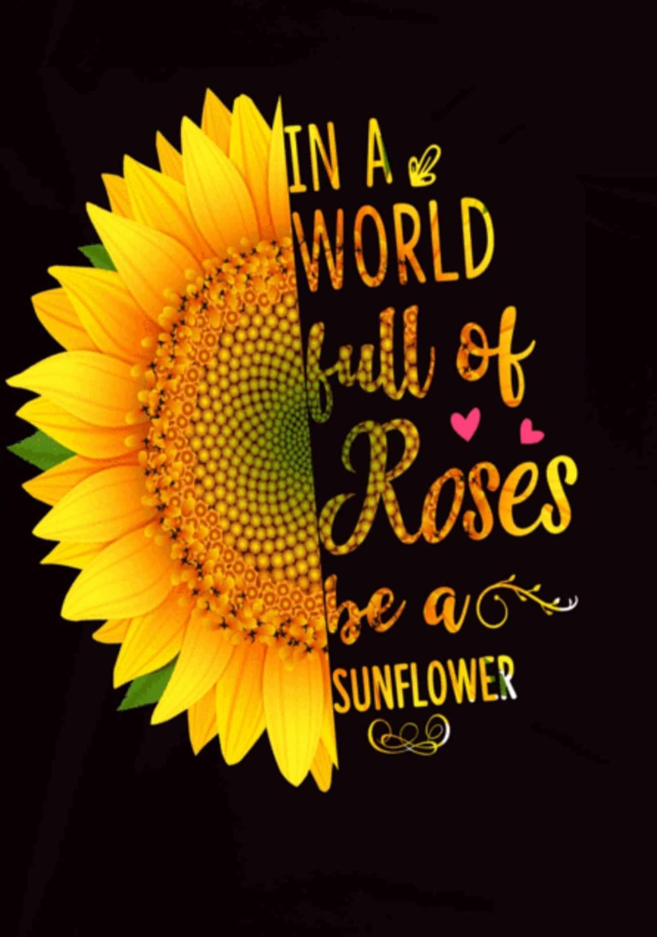 "A sunflower to brighten your day" Wallpaper