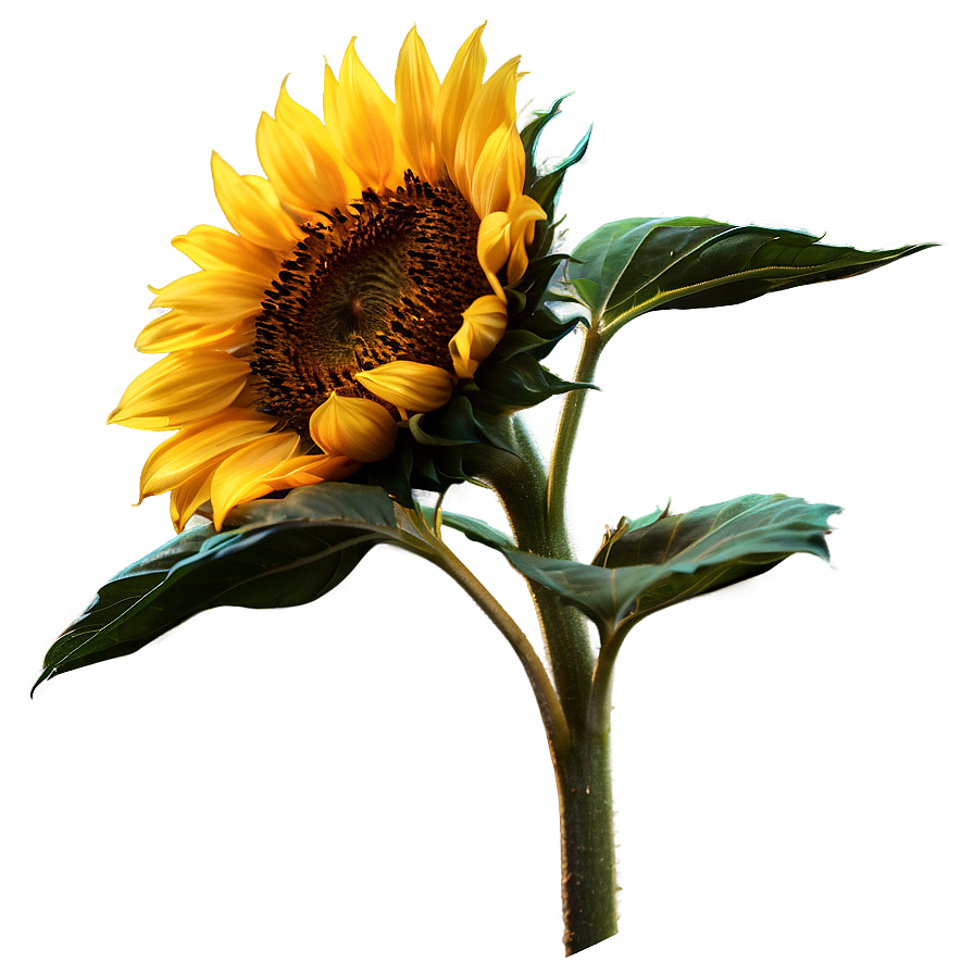 Sunflower Sunset Silhouette Png Rma PNG