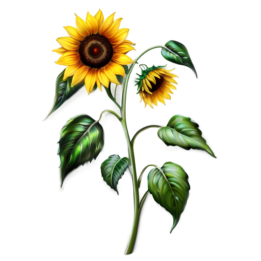 Sunflower Tattoo Design Png Xoo PNG