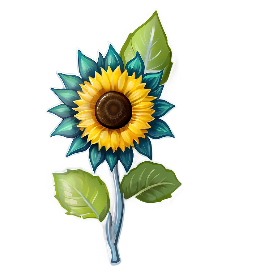 Sunflower Transparent Badge Png Nlf84 PNG