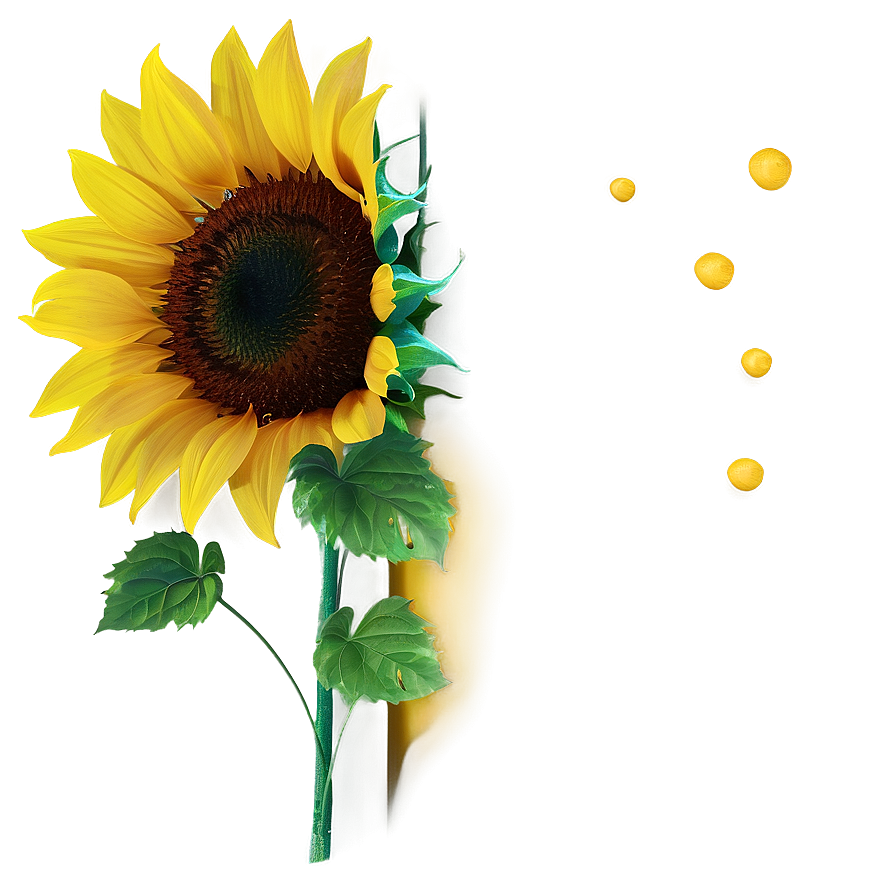 Sunflower Transparent Corner Png Icb91 PNG