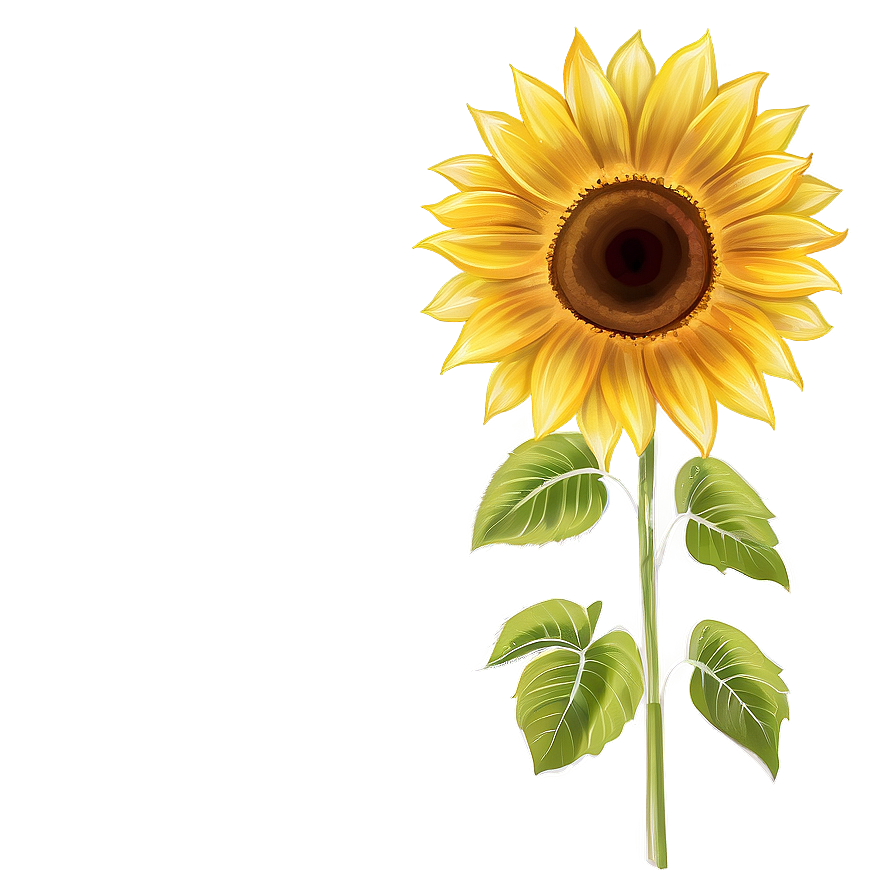 Sunflower Transparent Mural Png 82 PNG