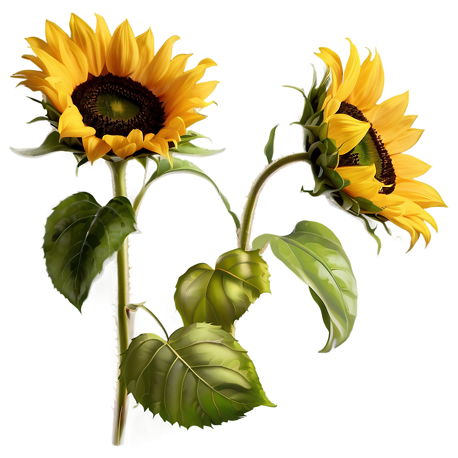 Sunflower Transparent Print Png 05262024 PNG