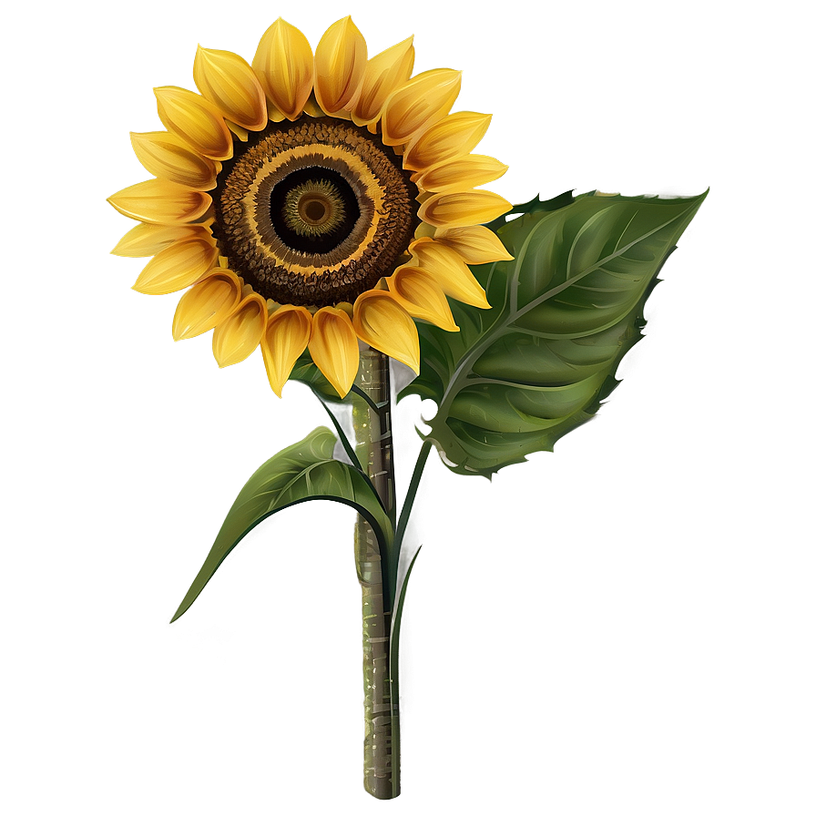 Sunflower Transparent Print Png 05262024 PNG