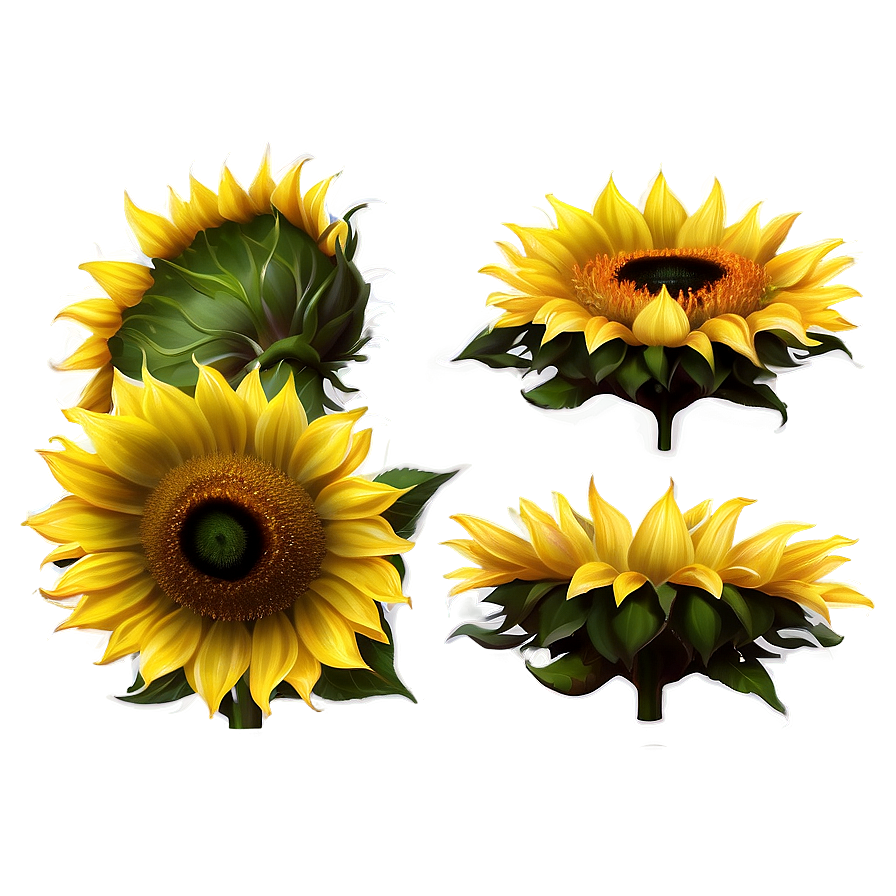 Sunflower Transparent Print Png 75 PNG