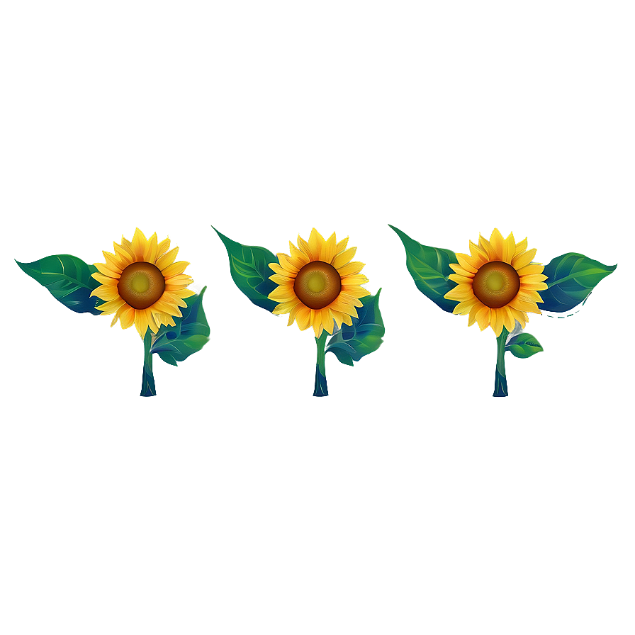 Sunflower Transparent Sign Png Syq74 PNG