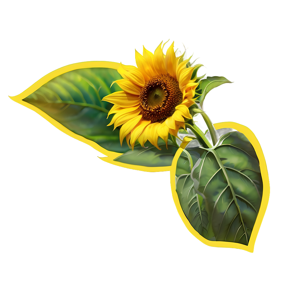 Sunflower Transparent Template Png Ugn PNG