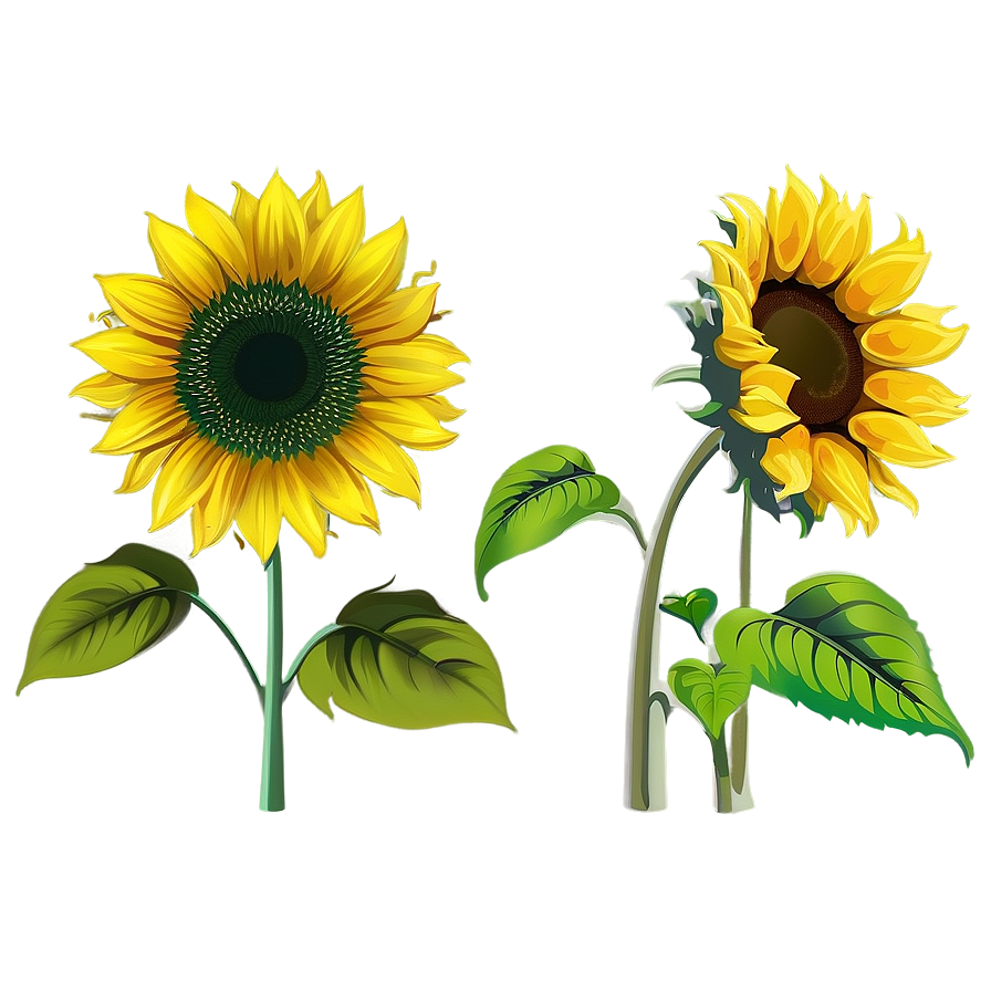 Sunflower Vector Transparent Png Mca88 PNG